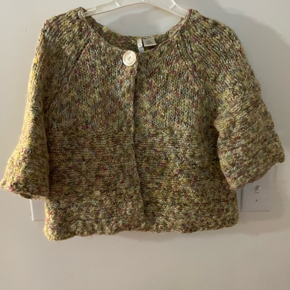 Multicolor Knit Cardigan Jacket